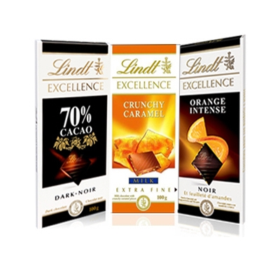 Send Lindt Excellence Chocolate in 3 Variation to Philippines